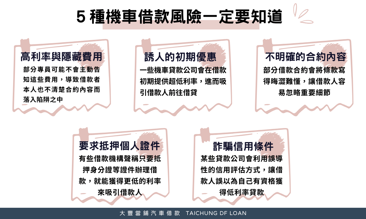 ５種機車借款風險一定要知道